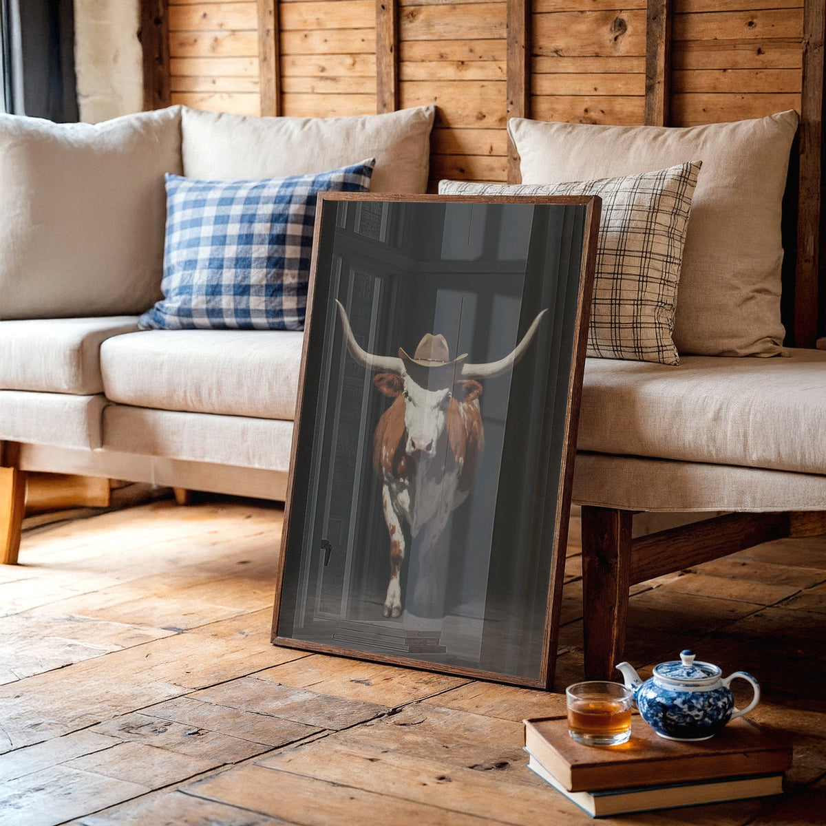 A Cowboy's Bold Companion | Western Wall Art | Farmhouse World