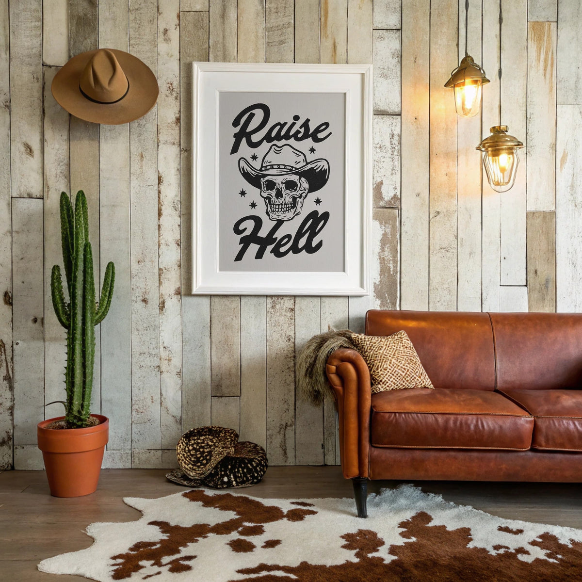 A Cowboy's Final Reckoning | Western Wall Art | Farmhouse World