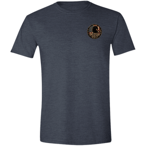 Patriotic western horse graphic tee with front and back print