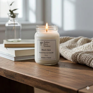 Black Sea Candle & Wax Melt | Ocean Musk & Plum | Farmhouse World