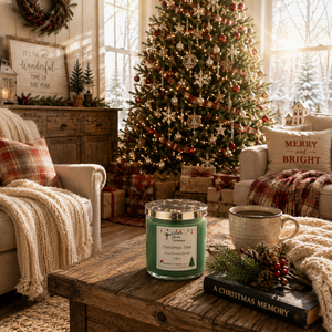 Christmas Tree 2-Wick Candle | Fresh Pine & Evergreen | Farmhouse World
