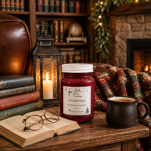 Fireside Magic Candle & Wax Melt | Marshmallow & Woods | Farmhouse World