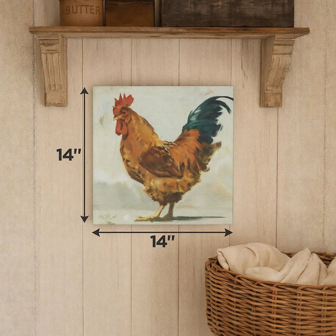 Franklin Delano Roostervelt Rooster Canvas Art