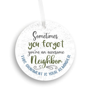 Funny Christmas Ornament for Neighbor - Christmas Gift for Neighbor | Farmhouse World