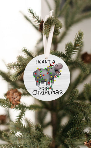 Hippopotamus Christmas Ornament | Farmhouse World