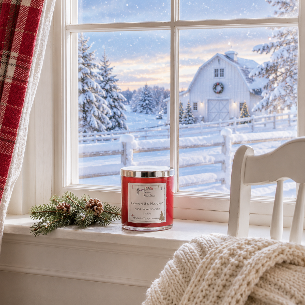 Home 4 the Holidays 2-Wick Candle | Cinnamon & Clove | Farmhouse World