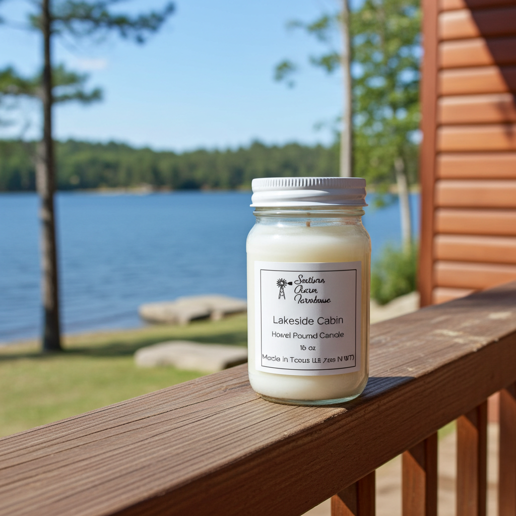 Lakeside Cabin Candle & Wax Melt | Fresh & Woodsy | Farmhouse World