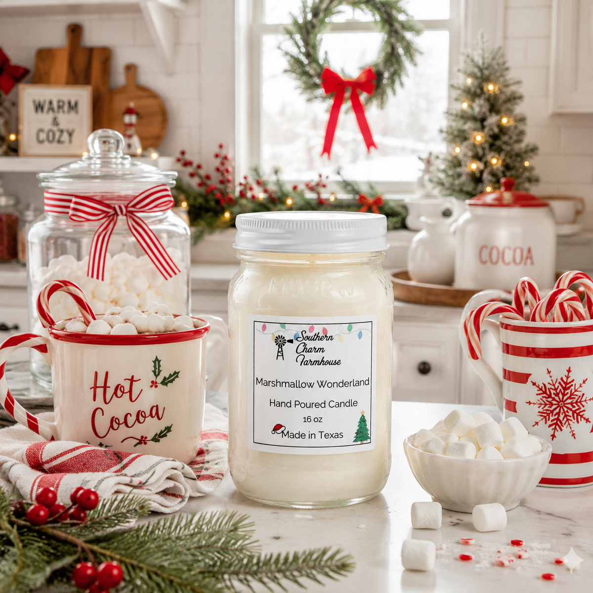 Marshmallow Wonderland Candle & Wax Melt | Vanilla | Farmhouse World