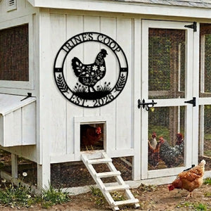 Personalized Chicken Coop Sign for hen house