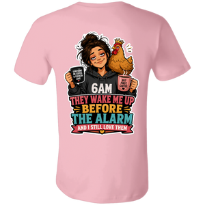 Personalized farm girl chicken shirt