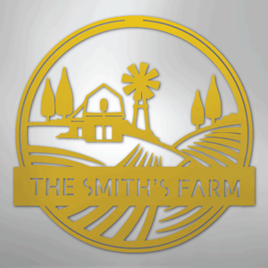 Custom Farm Sign - Yellow