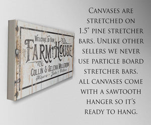 Personalized Farmhouse Wall Art | Custom Canvas & Print | Farmhouse World