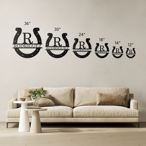 Personalized Horseshoe Sign | Farmhouse World