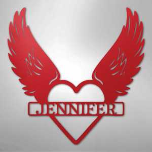 Remembrance Sign Personalized with Name red