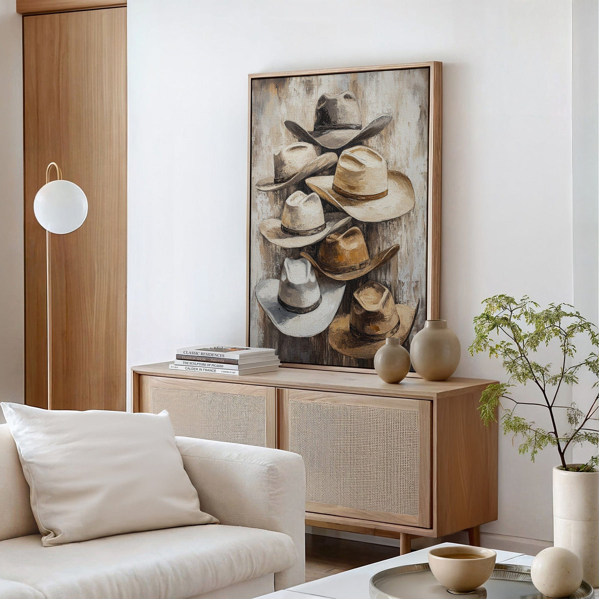 Rustic Cowboy Hats | Western Farmhouse Wall Art | Farmhouse World