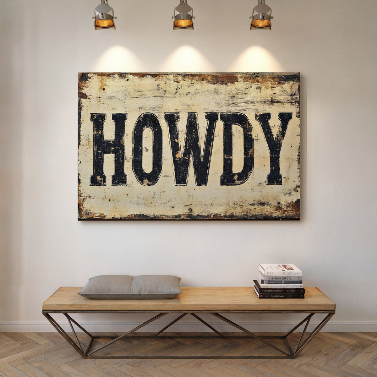 Rustic “Howdy” Western Wall Art | Farmhouse World
