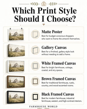 Which Print Style to use in different Farmhouse themed homes