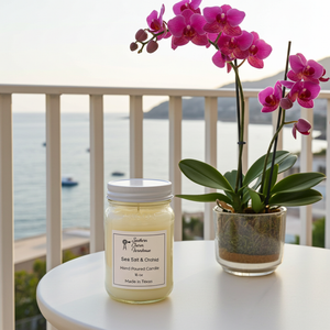 Sea Salt & Orchid Candle & Wax Melt | Coastal Floral | Farmhouse World