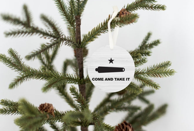 Come and Take It Christmas Ornament | Farmhouse World