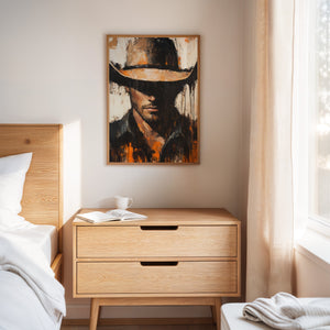 rustic cowboy artwork for bedroom