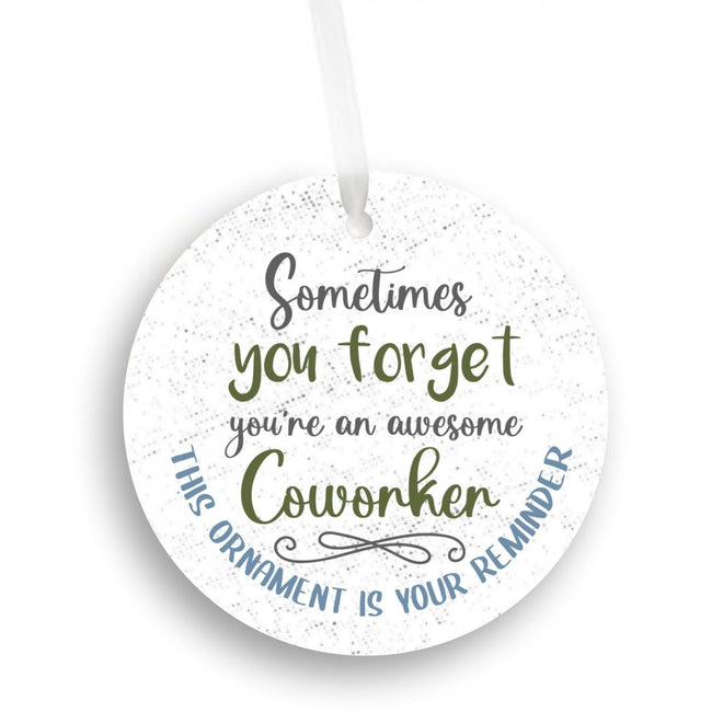 Funny Christmas Ornament for Coworker | Farmhouse World