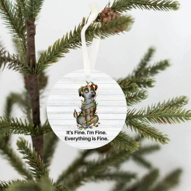 Funny Dog Christmas Ornament | Farmhouse World