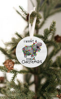 Hippopotamus Christmas Ornament | Farmhouse World