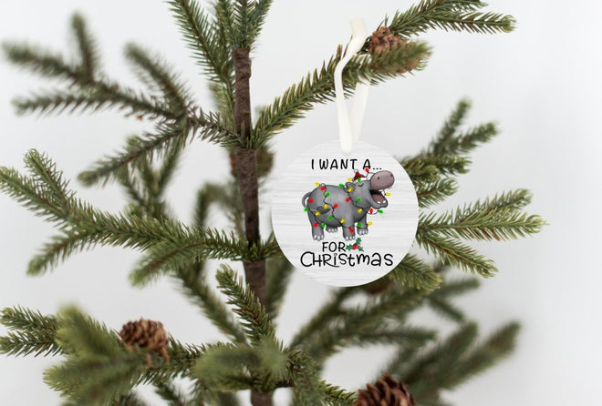 Hippopotamus Christmas Ornament | Farmhouse World