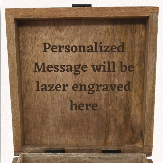 Personalization for Wooden Box | Farmhouse World