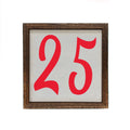 25 6x6 Christmas Sign Wall Art Sign | Farmhouse World