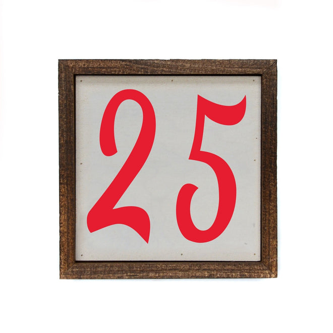 25 6x6 Christmas Sign Wall Art Sign | Farmhouse World