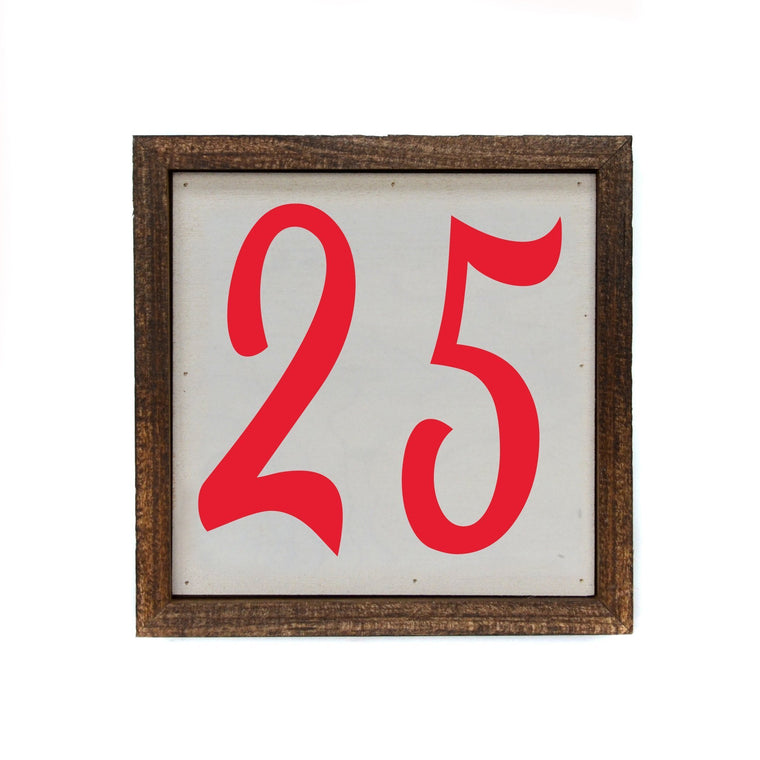 25 6x6 Christmas Sign Wall Art Sign | Farmhouse World