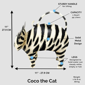 Coco Cat Metal Watering Can for Outdoor/Indoor Use - Decorative and Functional | Farmhouse World