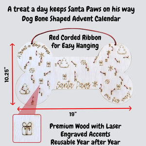 dog christmas advent calendar festive design