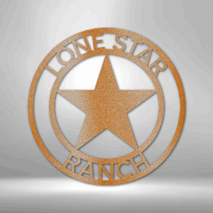 Lone Star Personalized Steel Sign | Farmhouse World