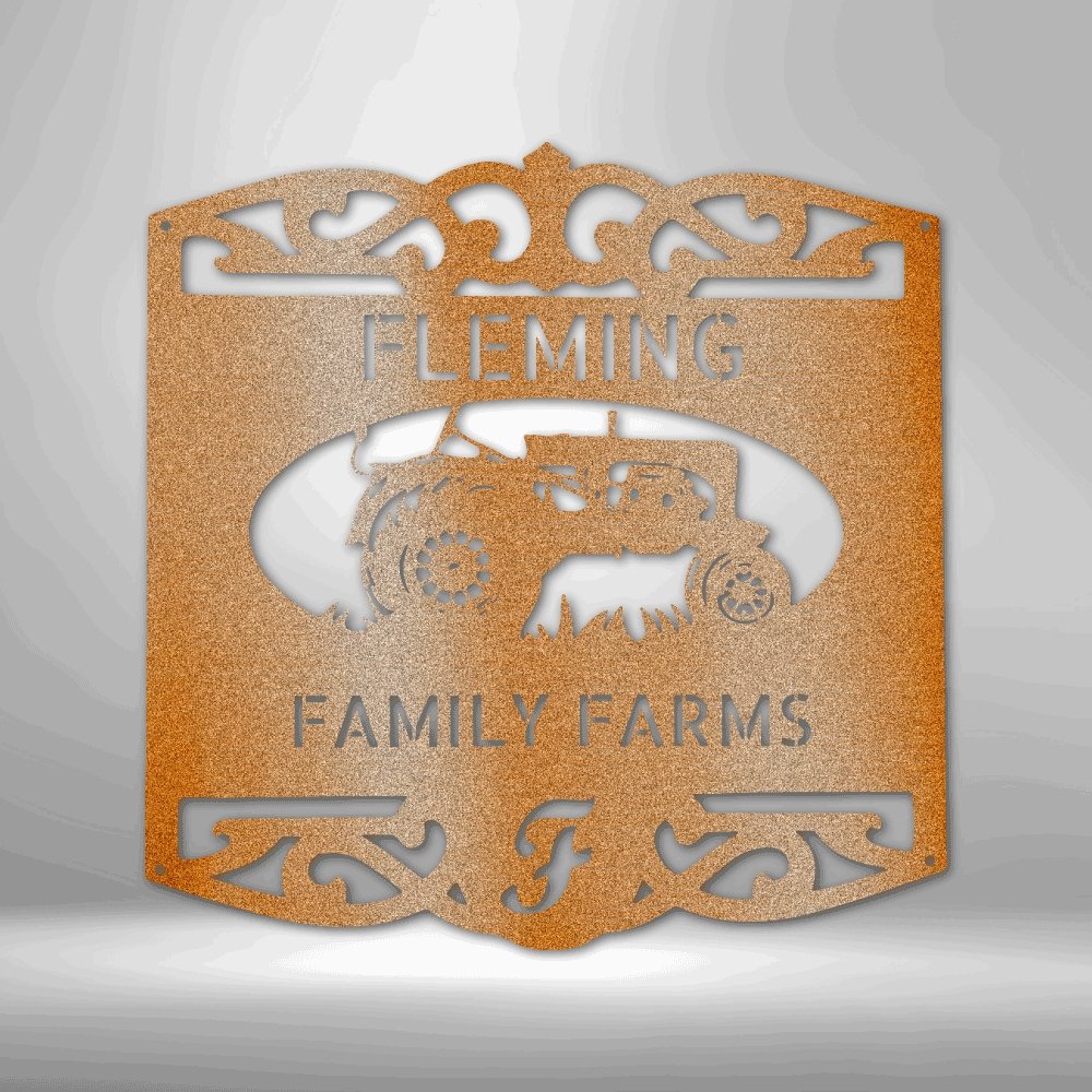 Personalized Classic Tractor Metal Sign | Farmhouse World