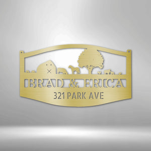 Personalized Farm Scene Sign | Farmhouse World