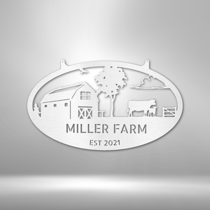Personalized Farmstead Metal Sign | Farmhouse World