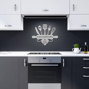 Personalized Kitchen Metal Sign | Farmhouse World