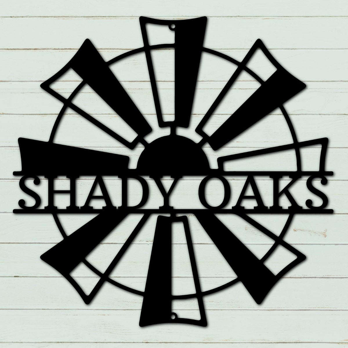 Personalized Windmill Steel Sign | Farmhouse World