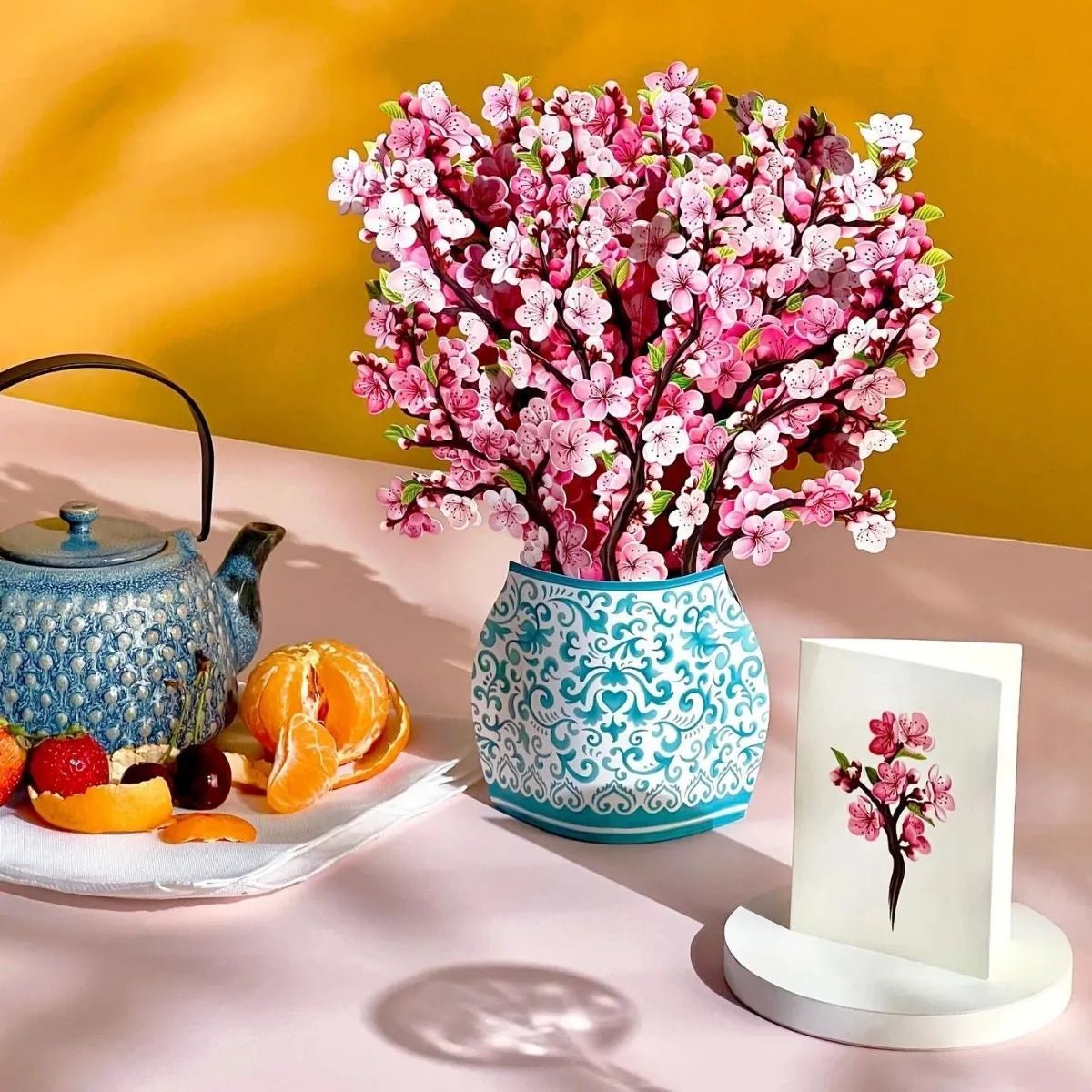 Pop-Up Flower Bouquet Greeting Card - Cherry Blossom | Farmhouse World