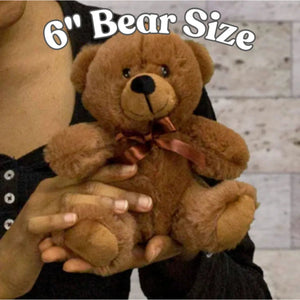 Cute romantic 6" teddy bear gift for girlfriend