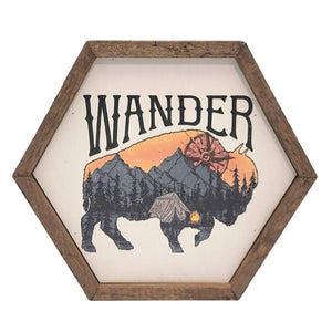 Wander Bison Sign | Farmhouse World