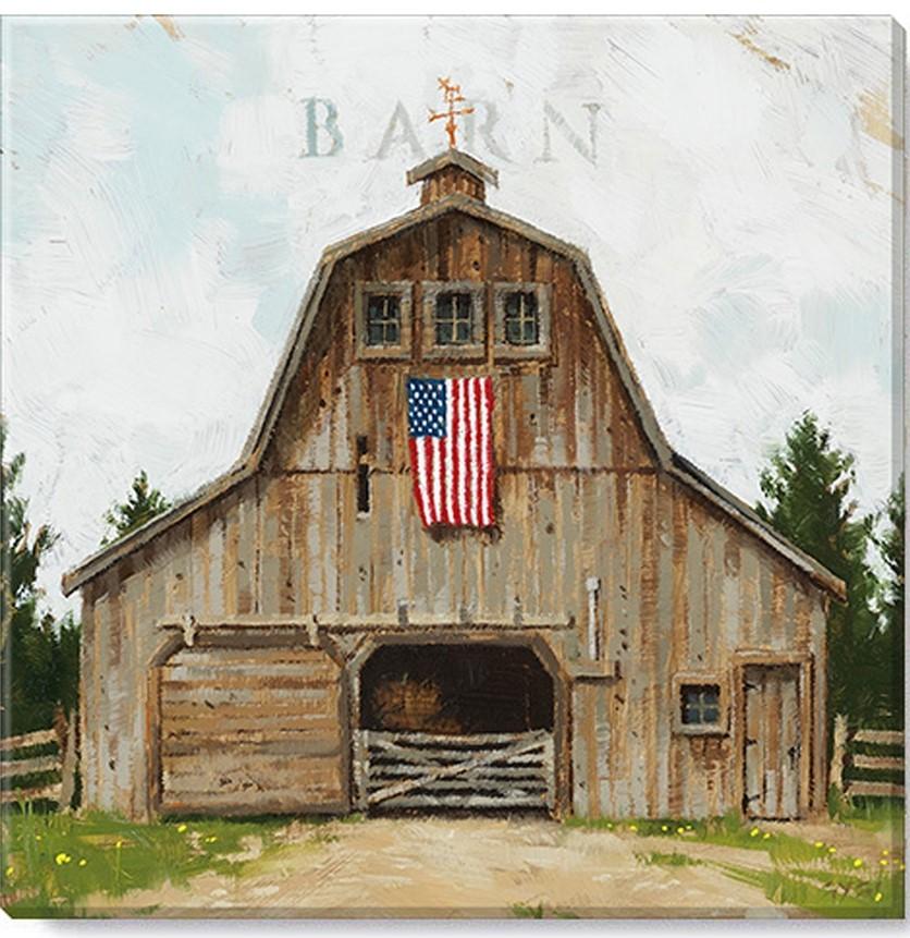 Wood Barn Canvas Wall Art | Rustic Americana Décor