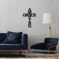 Amazing Grace Cross Metal Sign | Farmhouse World