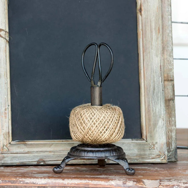 Ball of Twine on Stand with Scissers | Farmhouse World