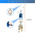 Birdhouse Wind Chimes - Blue | Farmhouse World