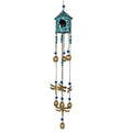 Birdhouse Wind Chimes - Turquoise | Farmhouse World