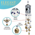 Birdhouse Wind Chimes - White | Farmhouse World