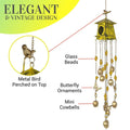 Birdhouse Wind Chimes - Yellow | Farmhouse World